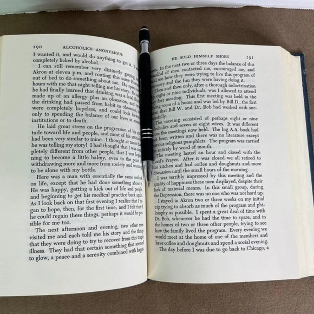 Alcoholics Anonymous Big‎ Book 3rd Edition 20th Printing 1985 Hardcover AA Blue